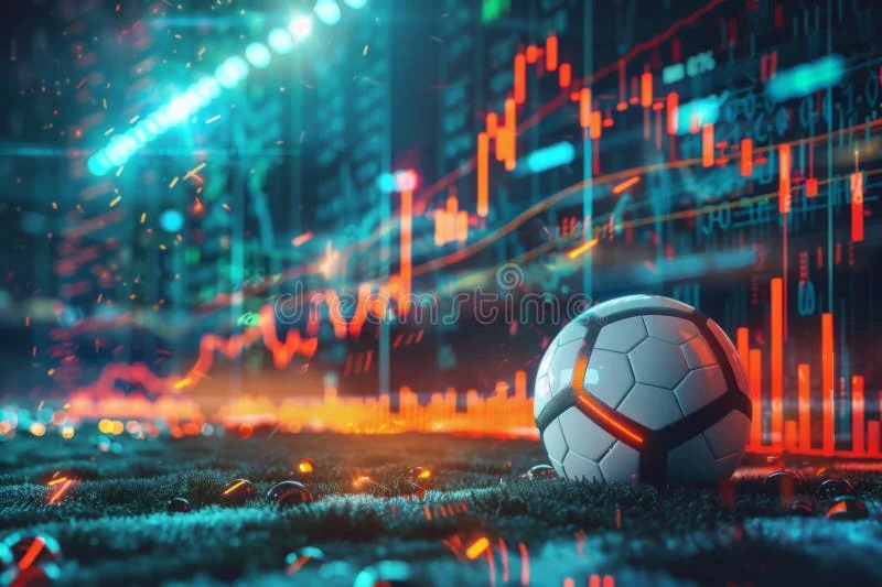 Ilustrasi pertandingan olahraga untuk sesi taruhan yang terukur